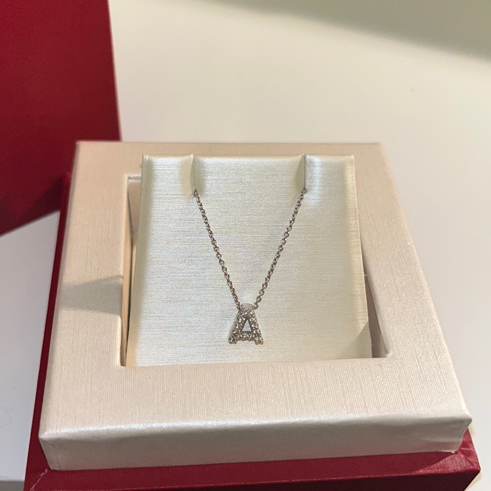 Roberto coin letter necklace